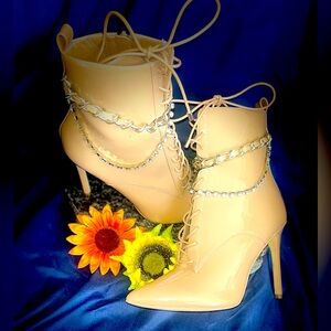 New Aldo Lace Up Stiletto Bootie